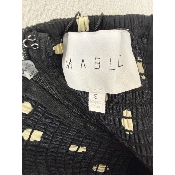 Mable Polka Dot Ruffle One Shoulder Maxi Dress Small Style #MD443 NWT ***FLAW*** - Picture 8 of 14